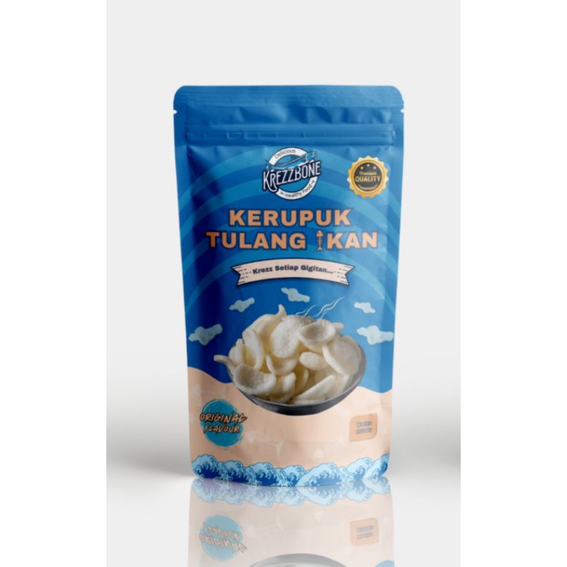 

Kerupuk Krezzbone/Tulang Ikan Tenggiri/Original/Cemilan sehat dan bergizi