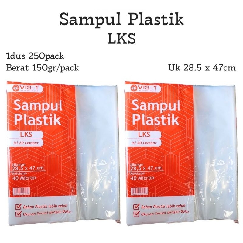 

LKS, Sampul buku plastik opp + lem uk. LKS