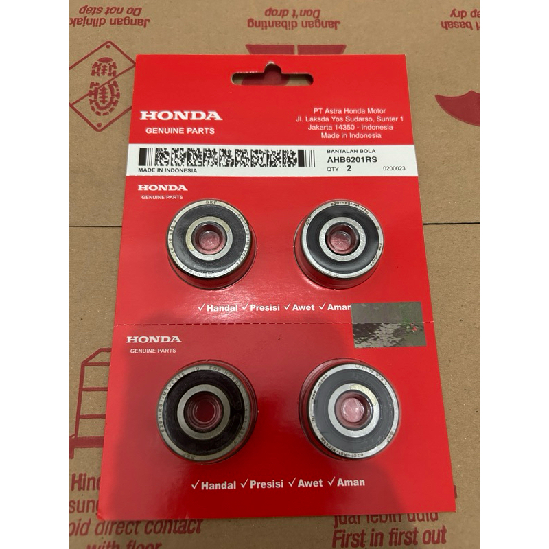 BEARING LAHER SET AHB6201RS ORIGINAL AHM HONDA