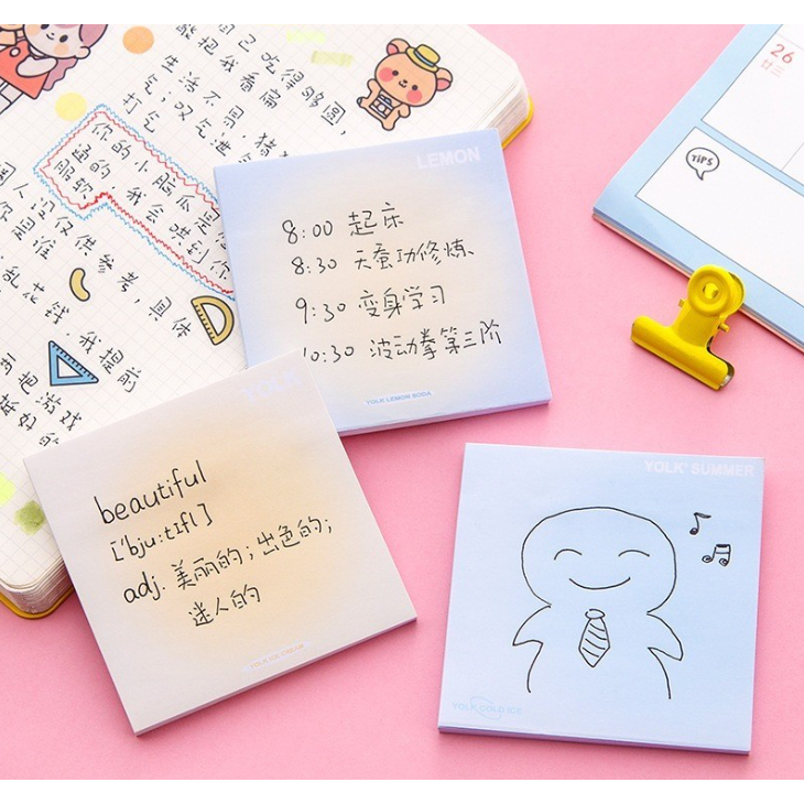 

Notes Gradasi Lucu Polos 50 Lembar Memo Tempel 50Lembar Tempelan Kertas Catatan Memo