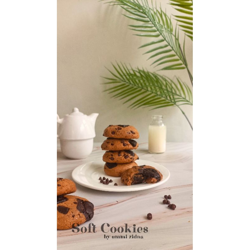 

soft cookie coklat lumer