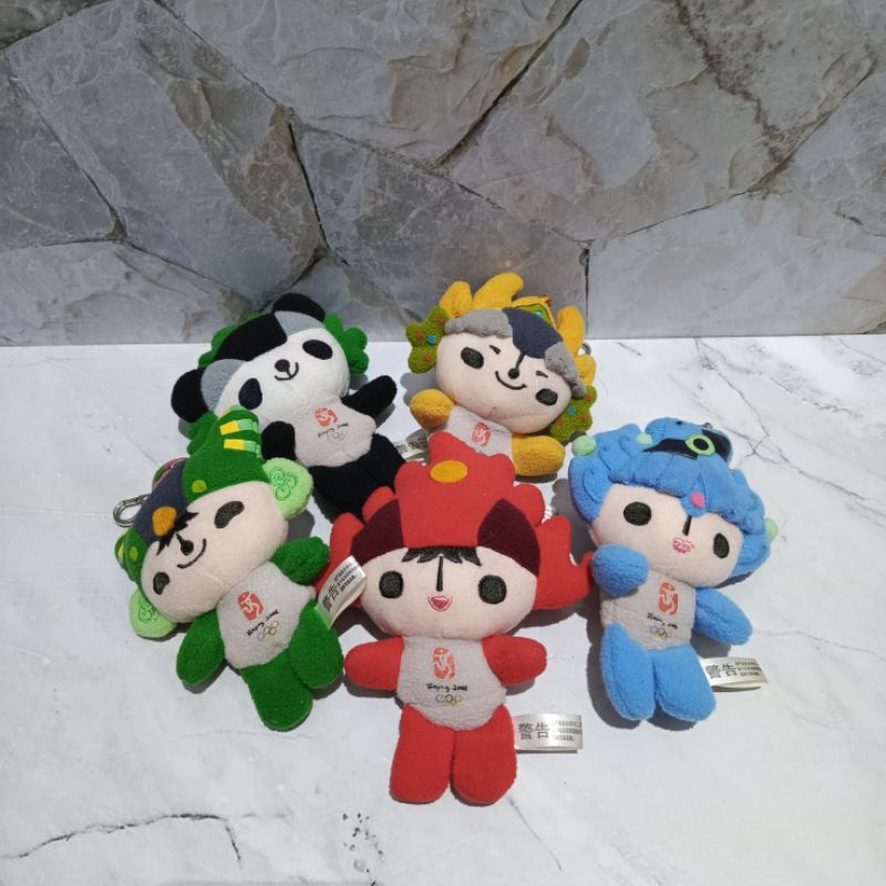 Ganci/keychain/keyring/bagcharm Boneka Olimpiade Beijing 2008