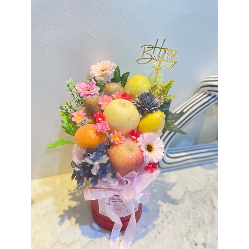 

Bloom Box Flower Fruit/birthday fruit/buket buah / hampers untuk acara apapun