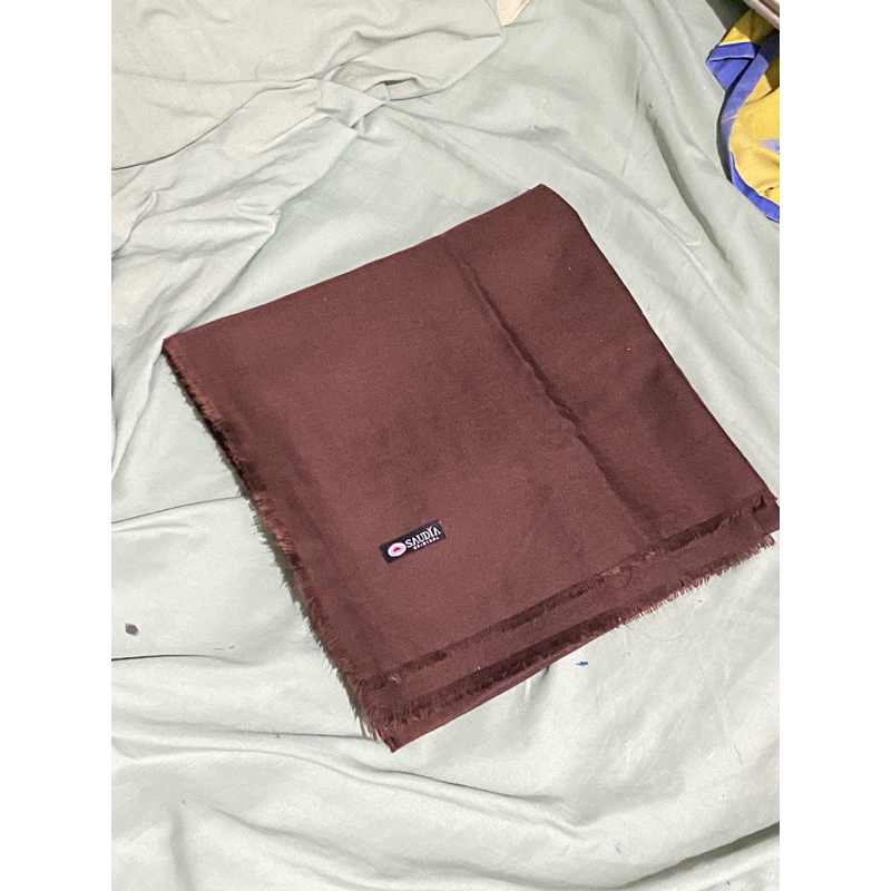 preloved saudia segi empat jadul coklat pramuka