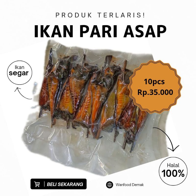

IKAN PARI/PE ASAP 10PCS TERMURAH KUALITAS TERJAMIN KHAS DEMAK