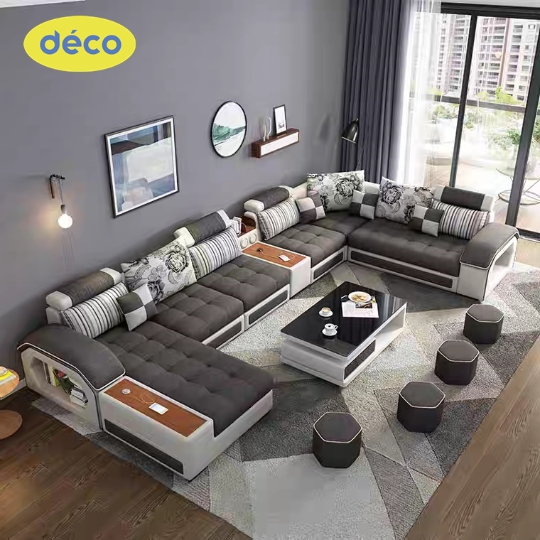 Kursi Sofa Minimalis Ruang Tamu Model Leter U Console Desain Unik Bergaransi