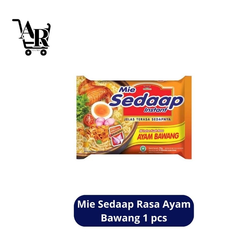 

Mie Instant Mie Sedaap Kuah Rasa Ayam Bawang 1 pcs Mie Sedaap Ayam Bawang Mi Sedap