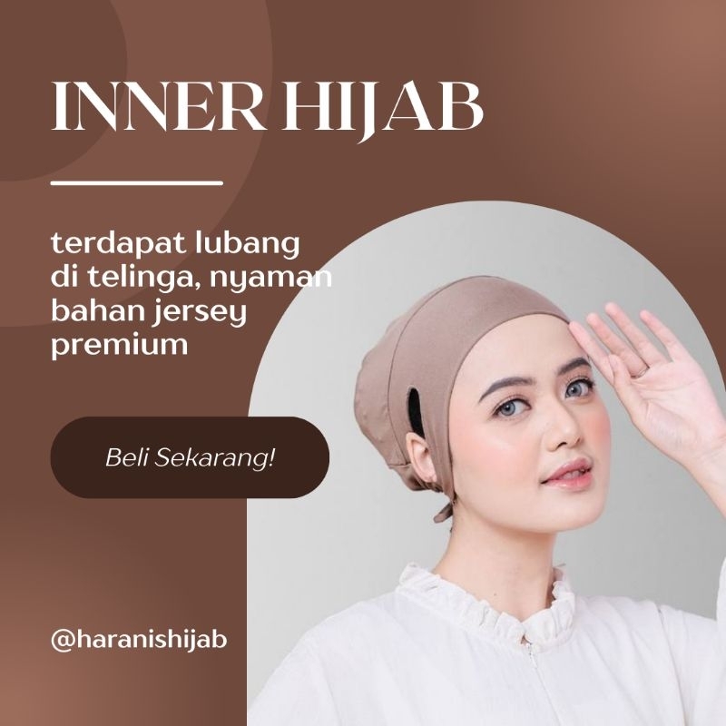 INNER HIJAB LUBANG TELINGA | CIPUT - WANITA MUSLIM
