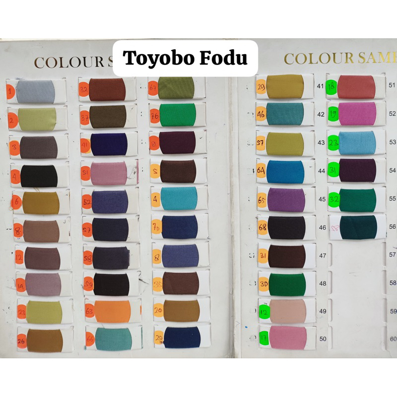Kain toyobo fodu premium original / kain katun toyobo fodu / kain polos / kain warna coklat mahogany