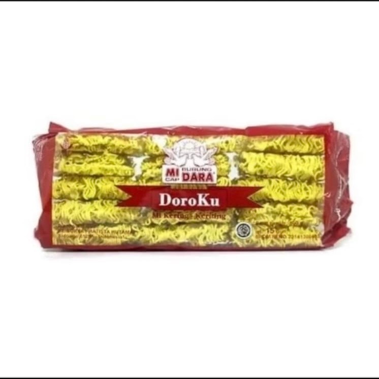 

Mie Kuning Doroku 600 gr / Mie Keriting Doroku Burung Dara 600 gr 15 keping x 9 pak 1 Ball Bal Dus