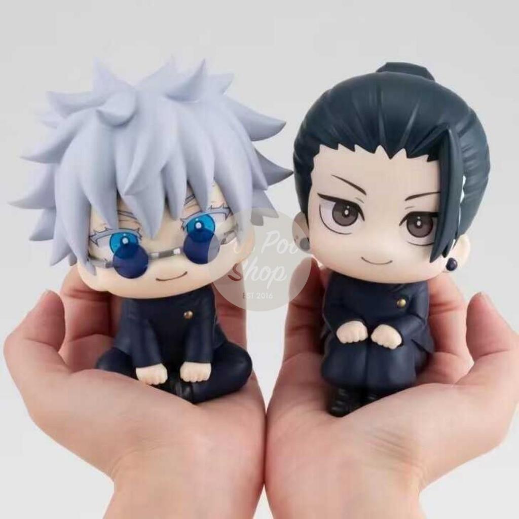 Recomended Figure Jujutsu Kaisen LookUp Gojo Inumaki Geto Yuta Chibi Action Figure Rukkapu Duduk