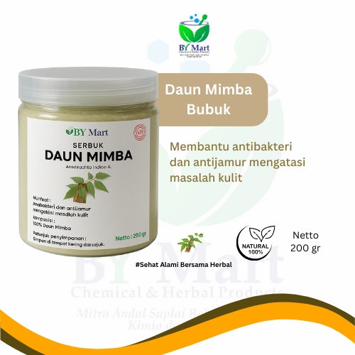 

BY KIMIA & HERBAL - Daun Mimba Bubuk Tanpa Campuran (250gr) (500gr) (1kg) Obat Herbal Alami