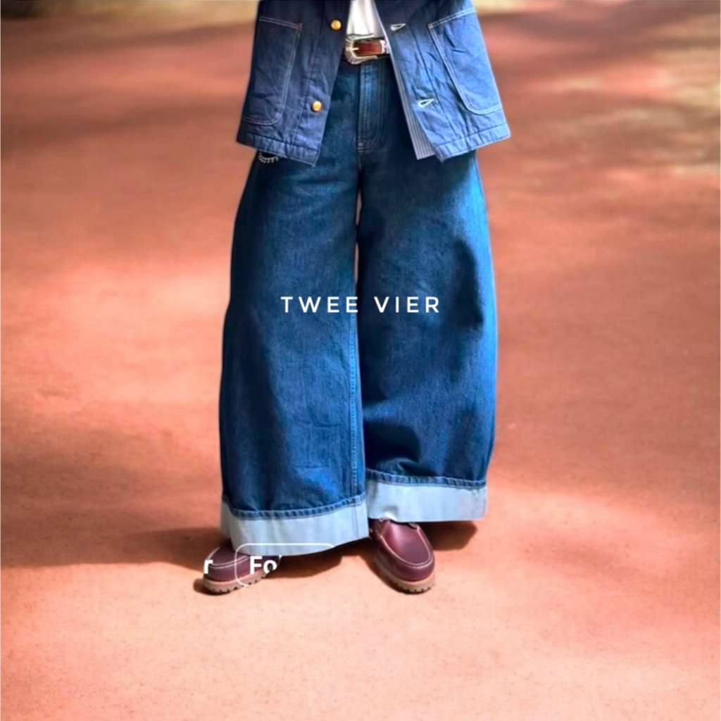 Barrel Baggy Jeans in Navy Blue | Celana Denim Oversize Wide Leg | Balloon Pants Skena Kalcer Y2K JN