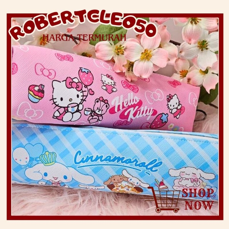 

Kotak Pensil Retsleting Kuromi Hello Kitty Cinamorol Melody