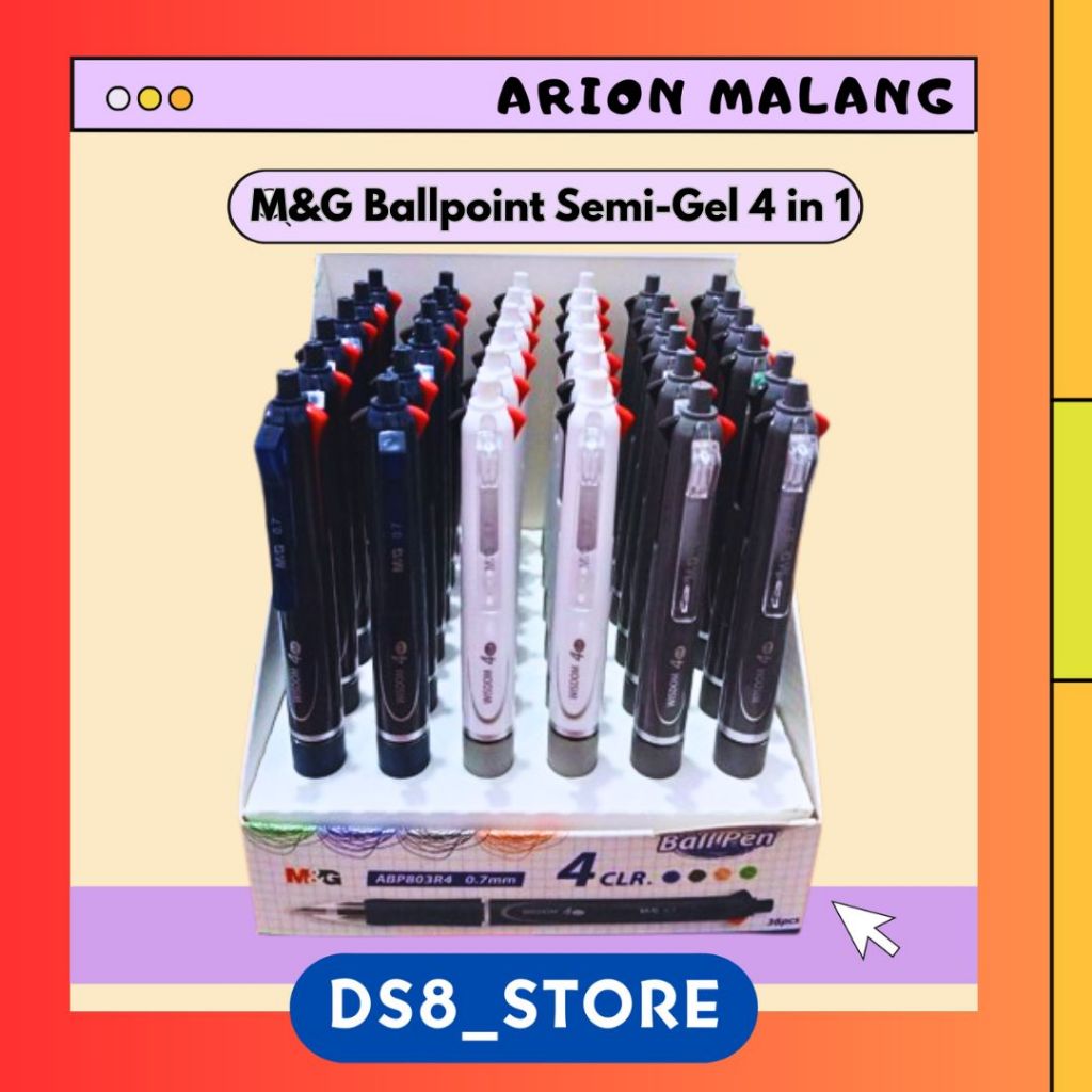 

M&G Ballpoint Semi-Gel 4 in 1 ABP803R4