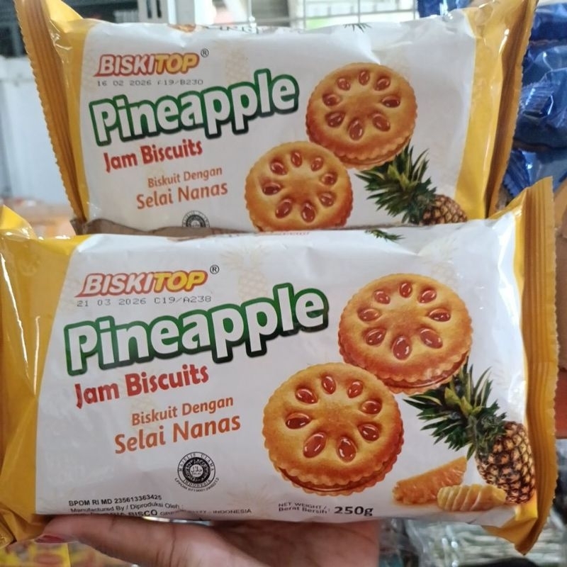 

Pineapple jam biscuits 250g 1 karton isi 12