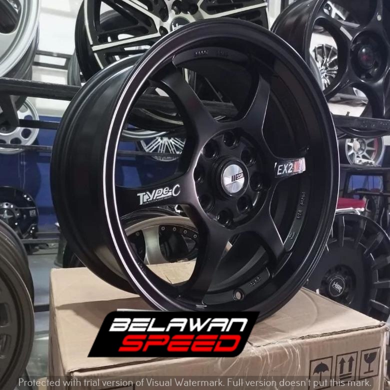 VELG MOBIL SSR TYPE C RING 15 black UNTUK Grandmax Apv Luxio  pcd 5x114,3-siap kirim