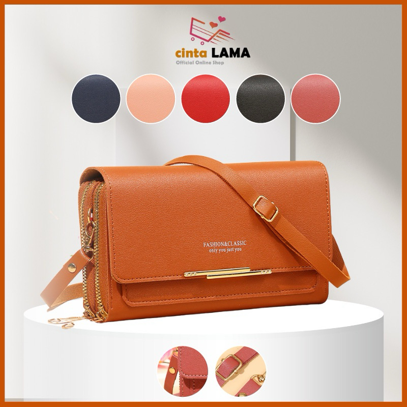 Tas Dompet Wanita Panjang Import Fashion Korea Women Wallet Style Tali Tas Kekinian Dompet Cewek D66