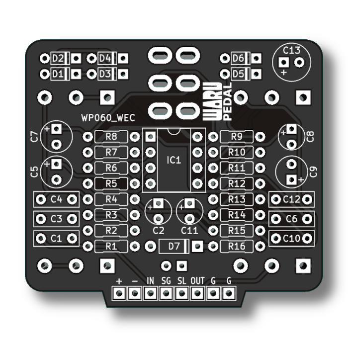 PCB Efek Overdrive | WP060_WEC based on Wampler Xtc