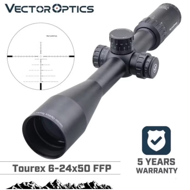 TELESKOP VECTOR TOUREX 6-24X50 FFP ZERO STOP