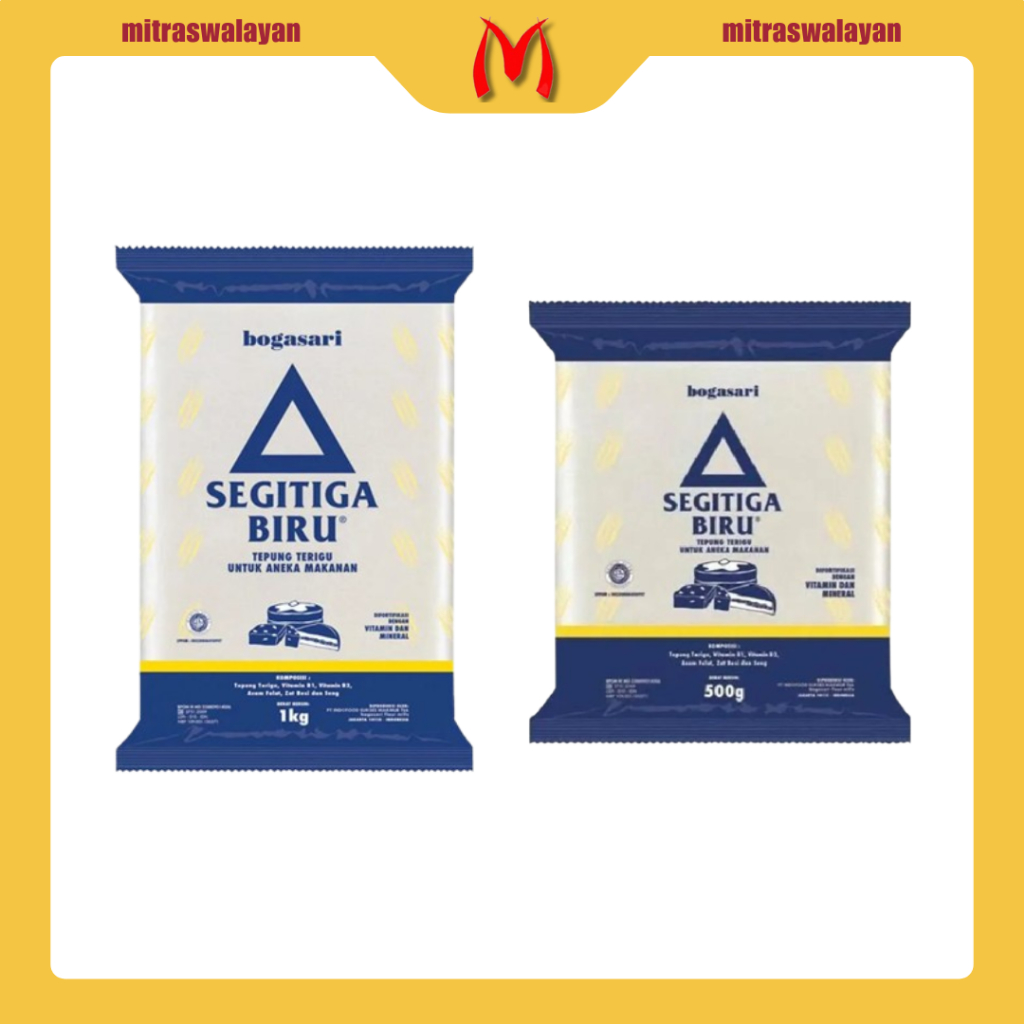 

SEGITIGA BIRU Tepung Terigu Kemasan 500 gr dan 1 kg