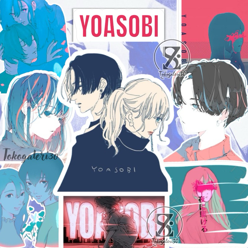 

STIKER YOASOBI PREMIUM ANTI AIR SUDAH CUTTING ISI 12 PCS