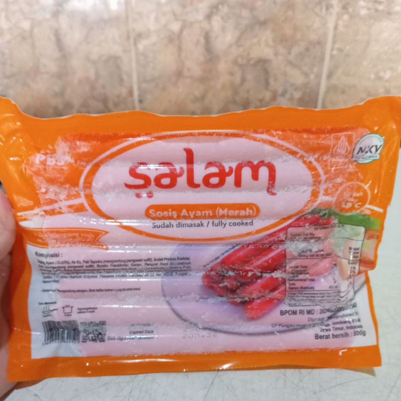 

Salam sosis ayam merah