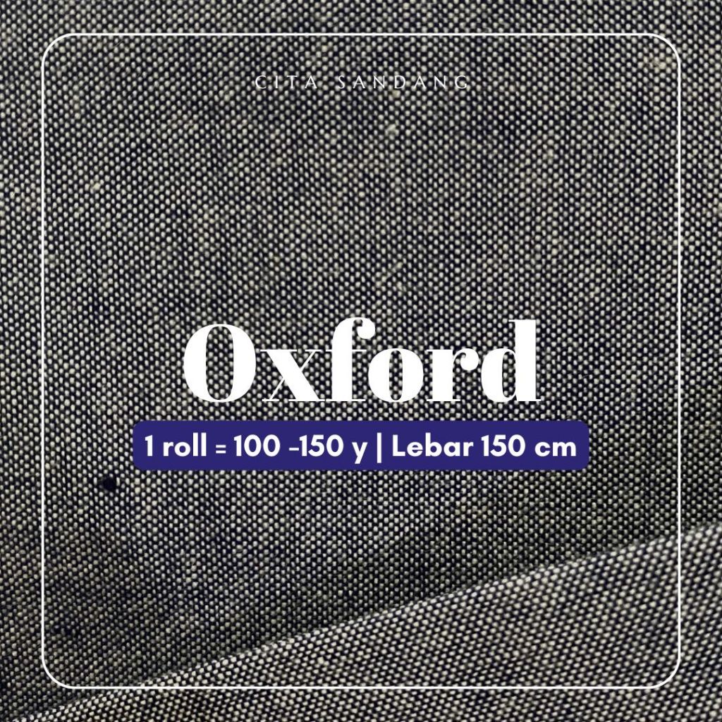 KAIN POLOS OXFORD DENIM OXFORD ROLLAN MURAH PREMIUM