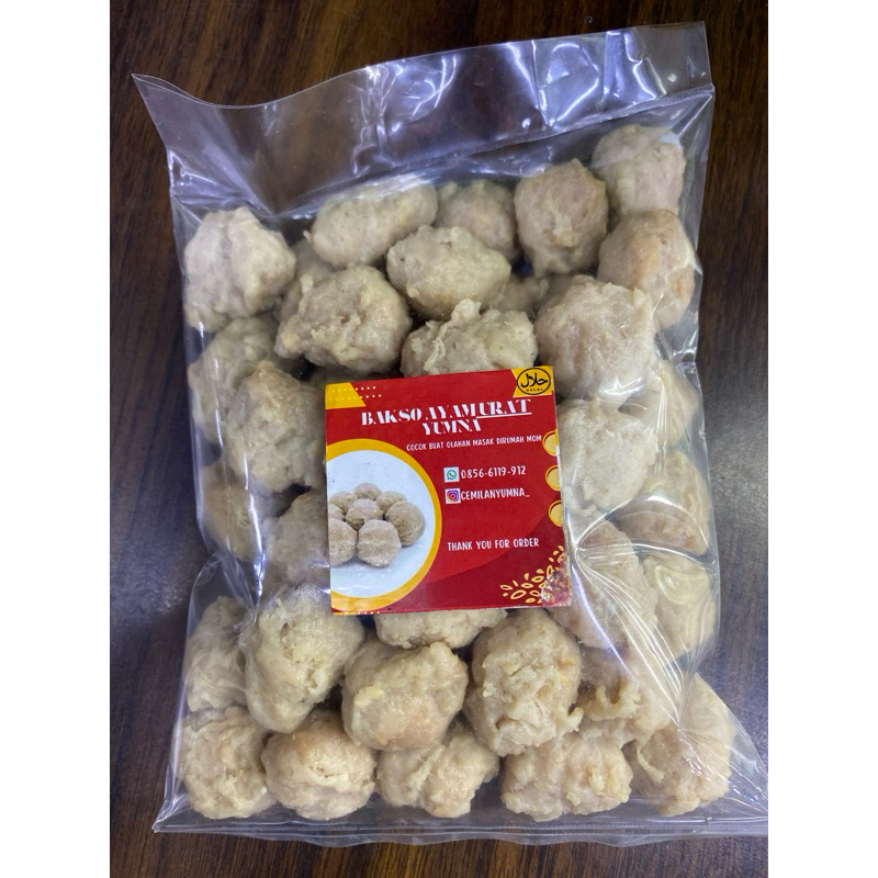 

bakso ayam plus urat sapi 500 gram