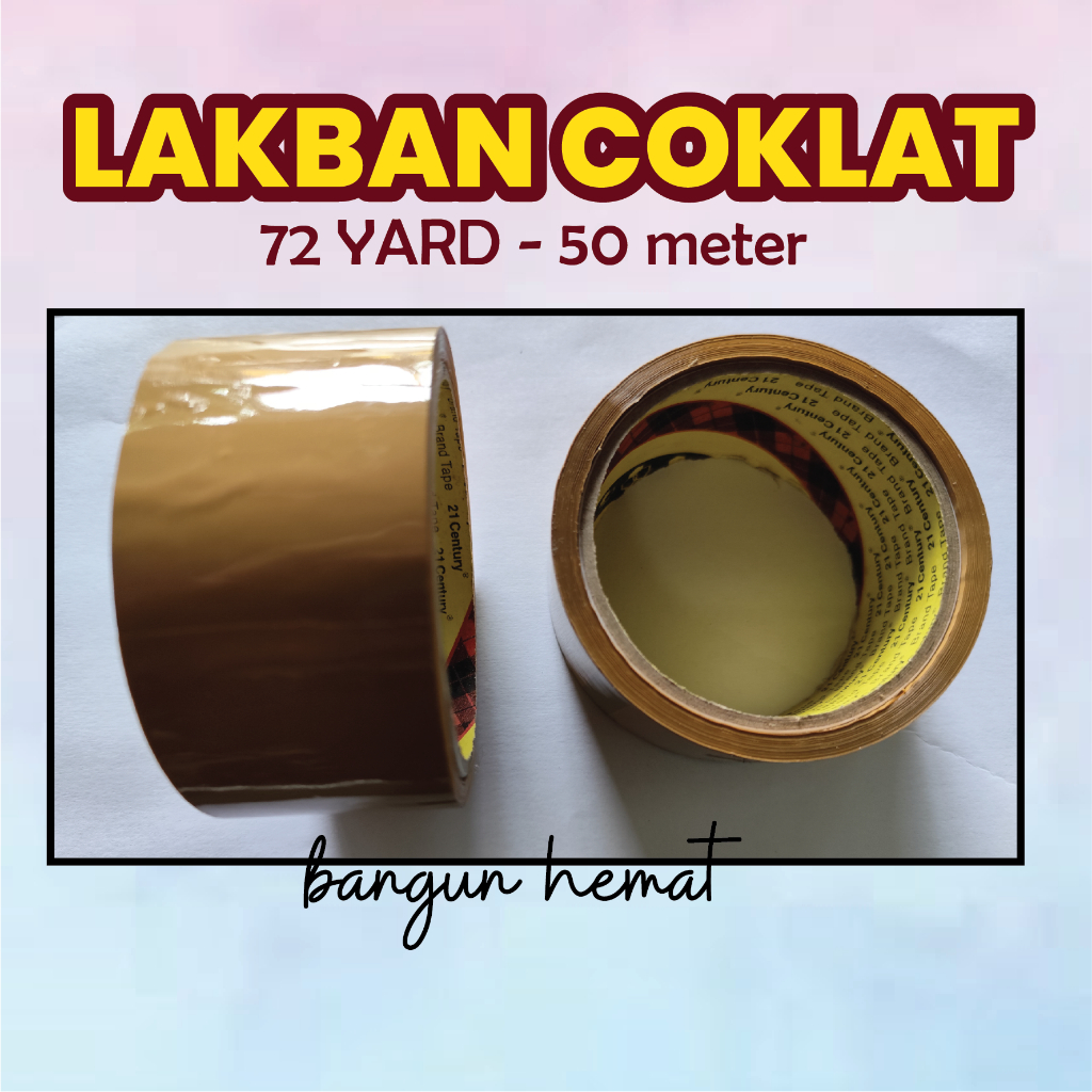 

Lakban Coklat EKONOMIS 21Century 2 Inch x 70 Yard – Isolasi Tape 45mm Warna Cokelat