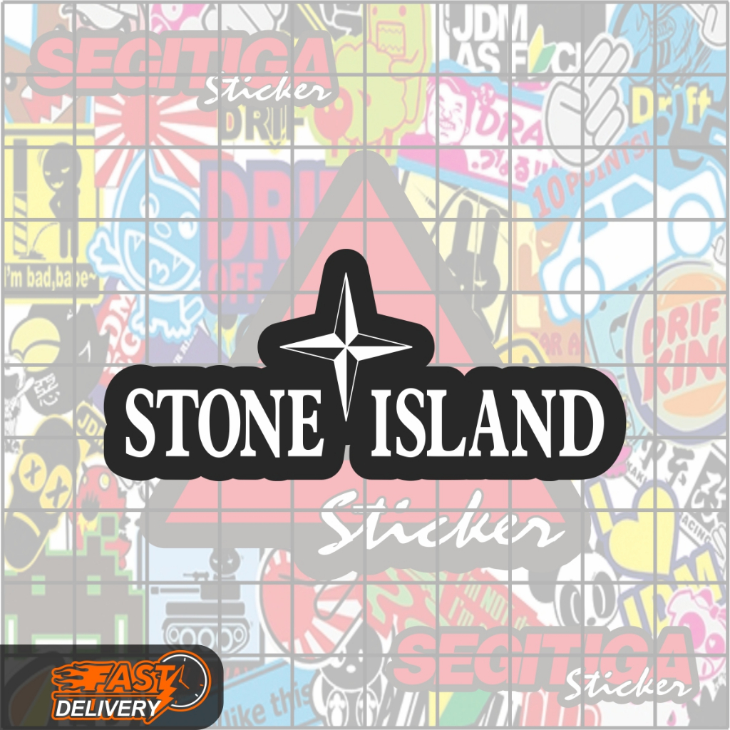 

Sticker Stone Island Ukuran 7 x 3 Cm
