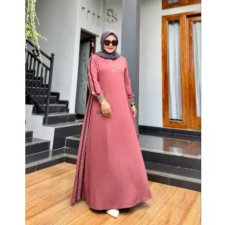 Dress Sporty Blush Nude Saulin Original Terbaru || Jenis Dress Sporty warna Blush Nude