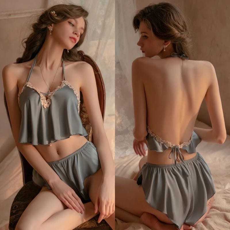 Sexy Lingerie baju tidur sexy wanita / Lingerie sexy wanita bahan satin 1870 hotpants lingerie LINGE