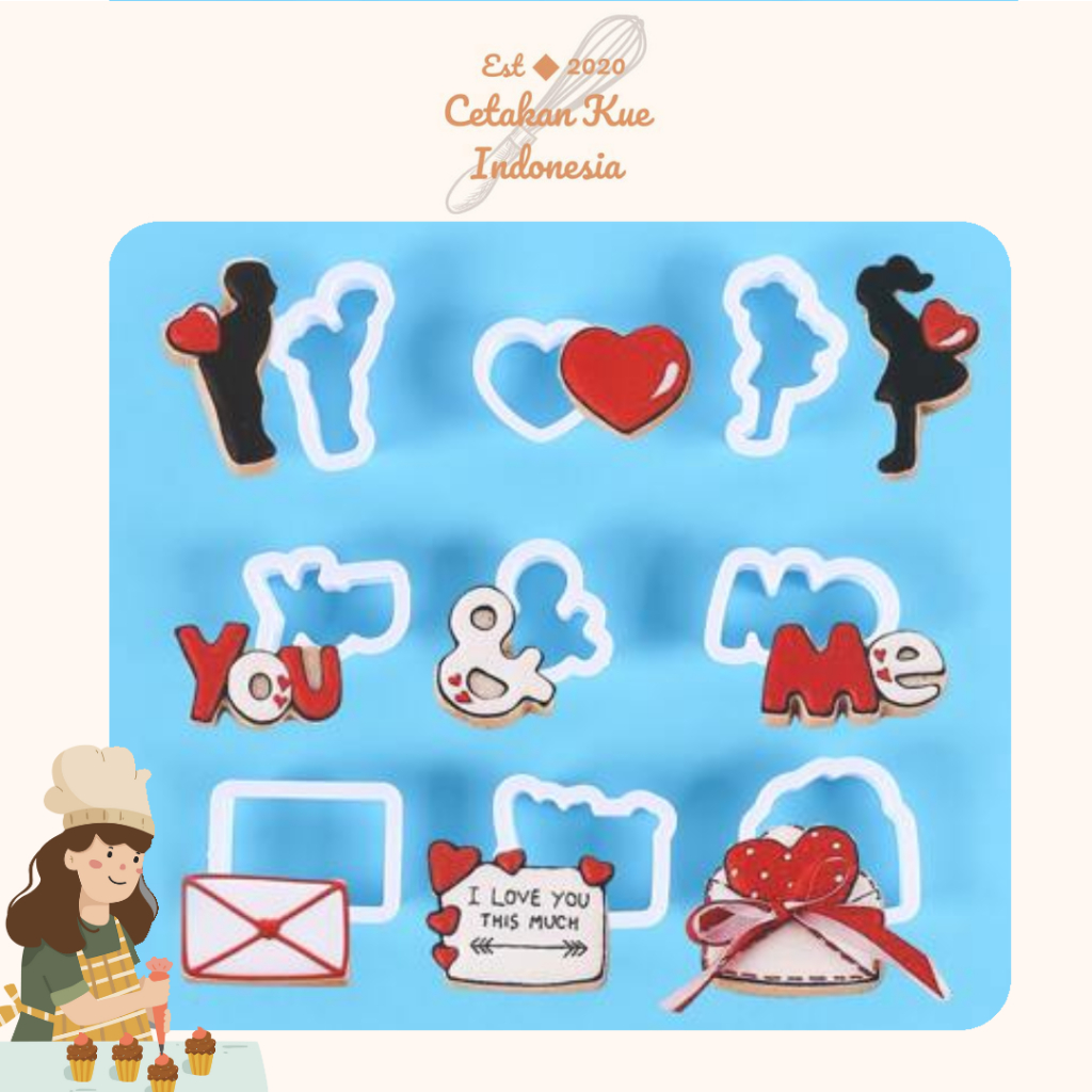 

{CKI} Cookies Cutter You & Me/ Alat Potong Kue Kering