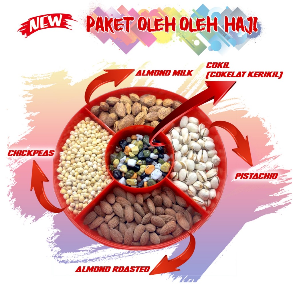 

PAKET OLEH OLEH HAJI / UMROH / PISTACHIO / CHICKPEAS / ALMOND SUSU / ALMOND ROASTED / COKLAT KERIKIL