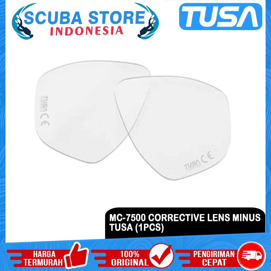 MC-7500 Corrective Lens Mask Tusa Short-Sighted Lensa Minus 1PCS Masker Selam Diving Snorkeling