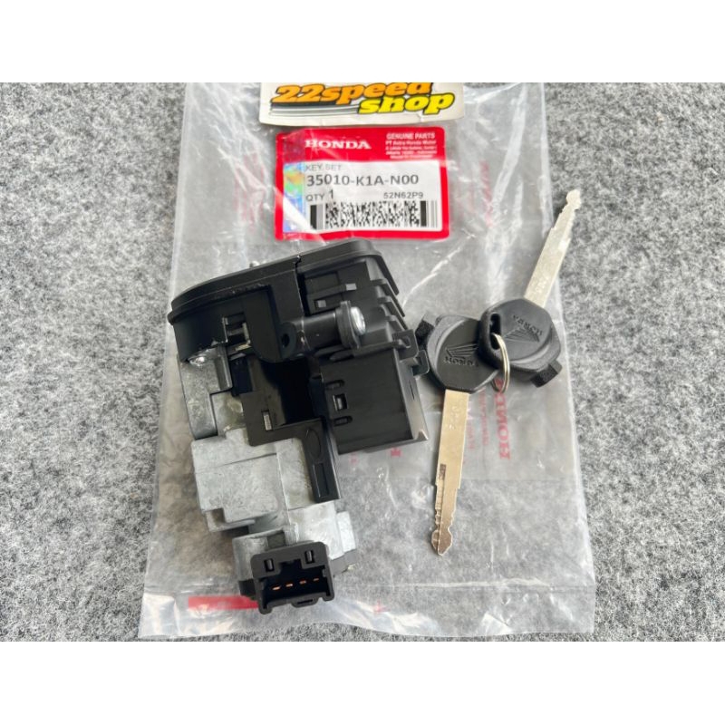 Kunci kontak Beat 2020 Genio Kunci kontak plus jok Genio Beat 2020 K1A