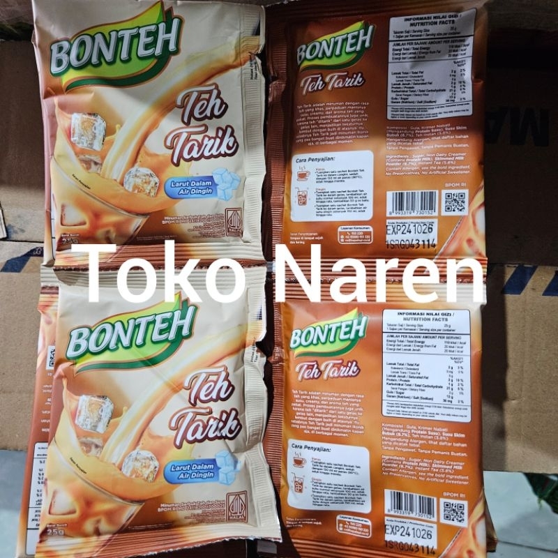 

BONTEH TEH TARIK KEMASAN SACHET BERAT 25GR 1RENCENG ISI 10PCS