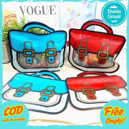 

Zipper Bening Motif Tas Ransel Versi-2 Ready 2 Warna Bahan Plastik PVC Ziplock / Goodiebag Plastik Model Tas Lucu Cute Imut Muat Banyak Barang Kualitas Terbaik Harga Termurah Bisa Grosir dan COD