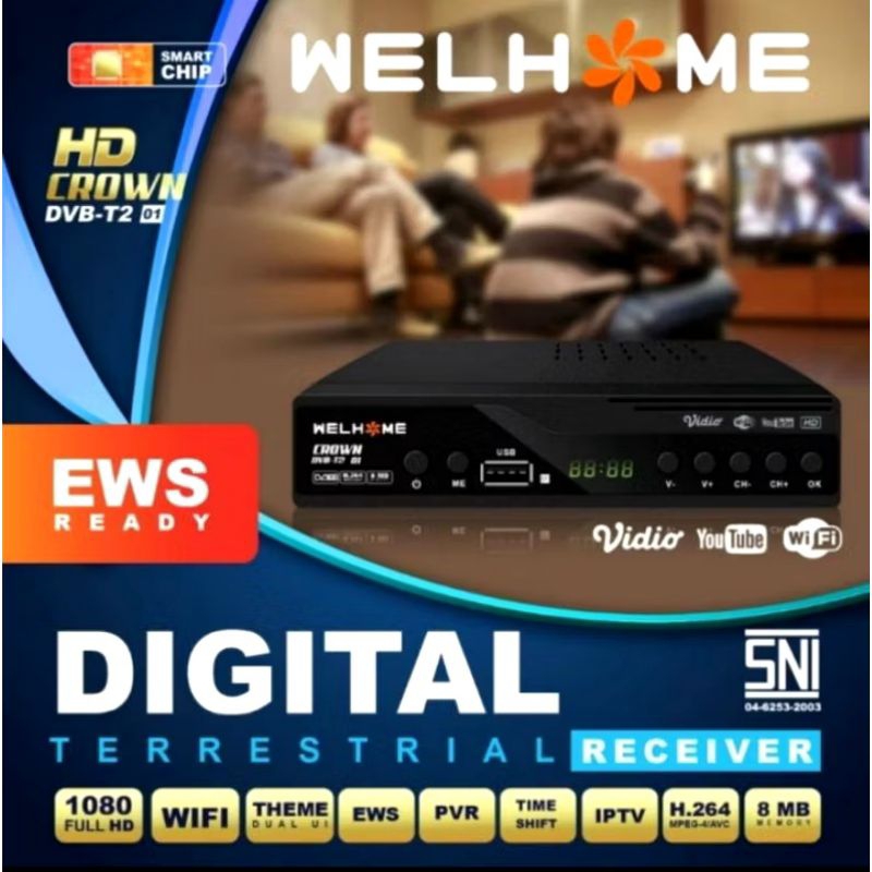Digital Set Up Box WELHOME DVB T2