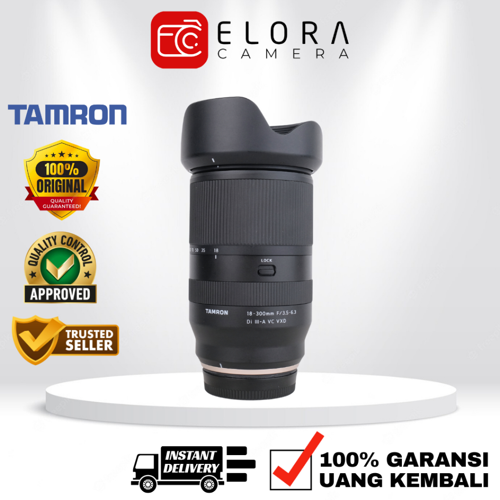 Tamron 18-300mm F3.5-6.3 Di III-A VC VXD For Sony / Lensa Tamron 18-300 mm F 3.5-6.3 Di III A VC VXD