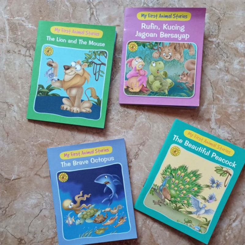 Buku Cerita Preloved | Buku Cerita Bilingual - My First Animal Stories berbagai judul