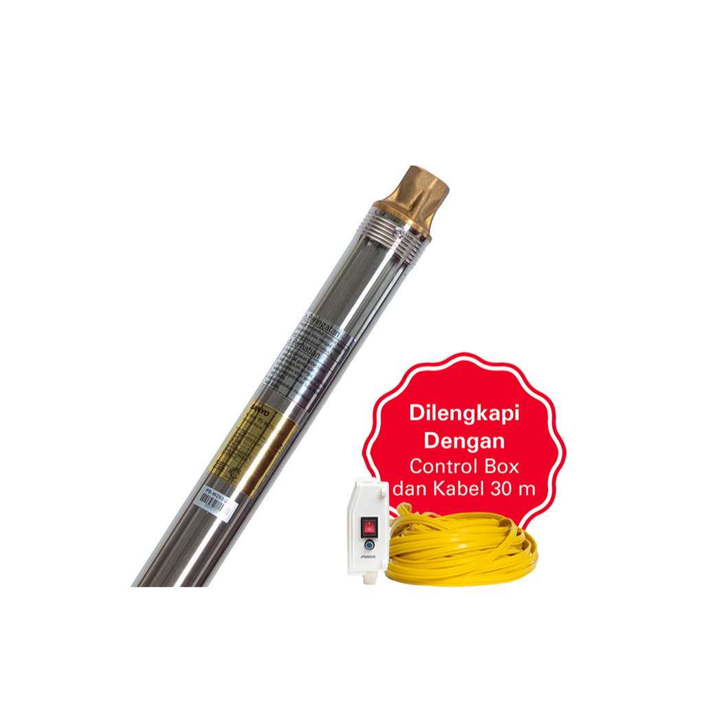 SANYO PSW 250 232 Pompa Satelit | Submersible - 2 inch + Kabel 30 Meter