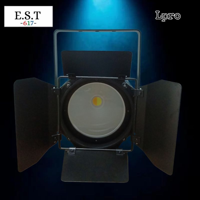 Lampu panggung lighting sorot fresnel 200 watt LED 2 warna white & warmwhite