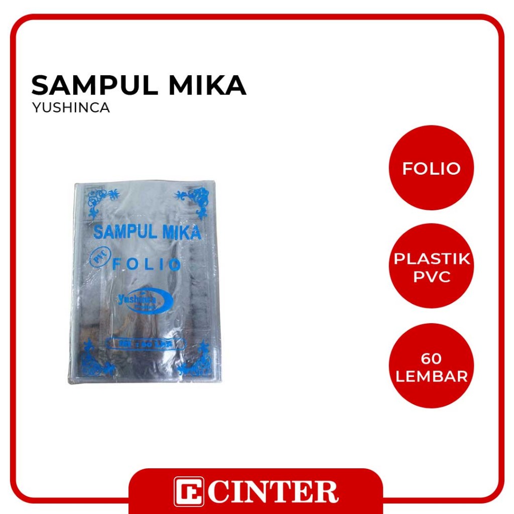

YUSHINCA - SAMPUL PLASTIK / SAMPUL FOLIO MIKA TEBAL 0.06 BUNGKUS ISI 60 LEMBAR