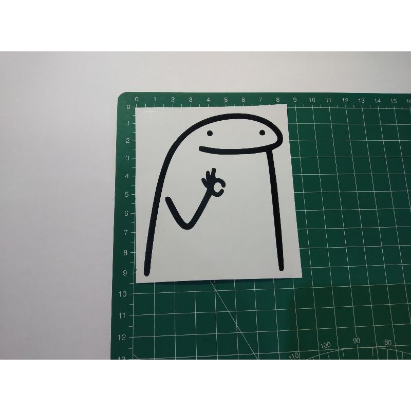 

stiker cutting flork meme