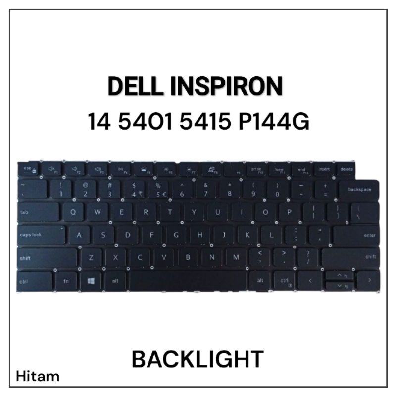 KEYBOARD DEL INSPIRON 14 5410 5415 BACKLIGHT HITAM