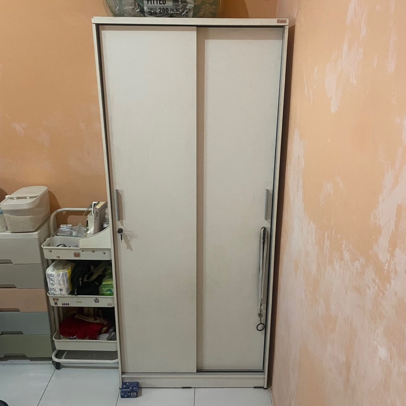 Cubic Lemari Bekas Sliding Minimalis / Wardrobe Baju / LUNA SL 80
