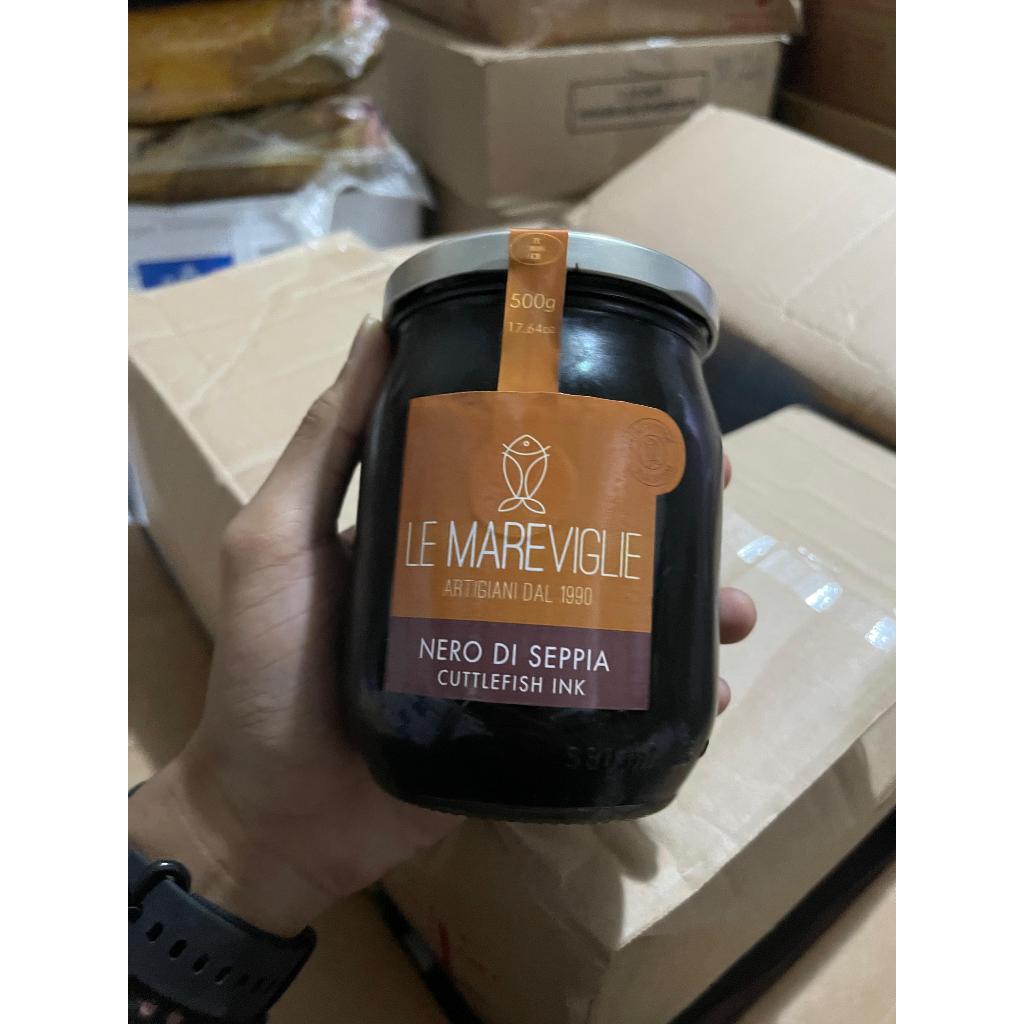 

Squid ink sauce | cuttlefish ink LE MAREVIGLIE - saus Tinta Cumi 500gr