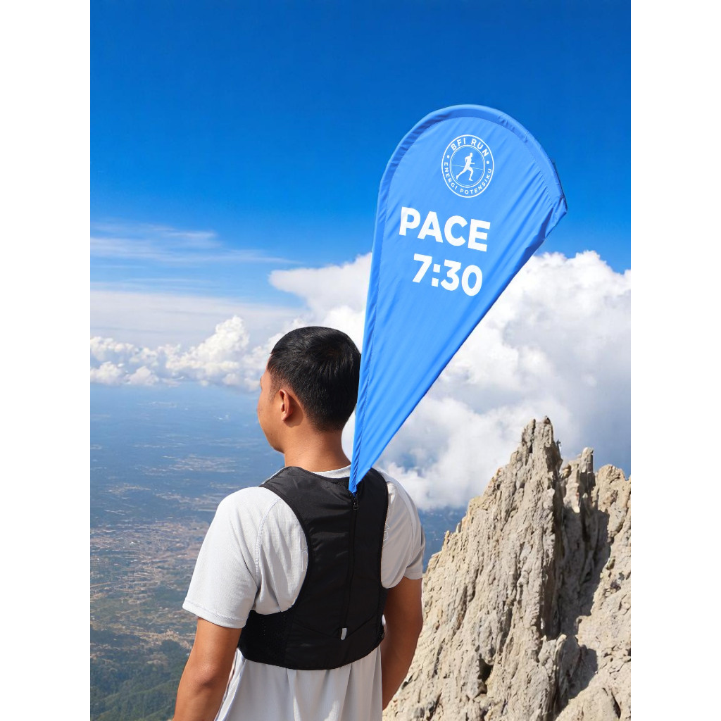 Vest Pacer/Pacer Flag/Vest Running/Vest Marathon/Tas Pacer/Rompi Lari/Vest Lari Terbaru